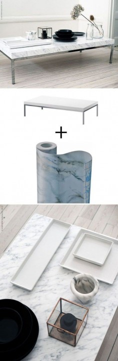 DIY Home Decor On a Budget | Easy Furniture Projects | Faux Marble DIY Coffee Table | DIY Projects and Crafts by DIY JOY