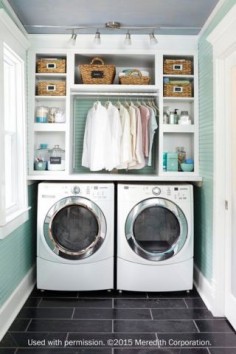 Explore laundry room decorating ideas that are both stylish and functional. From extra storage space and hidden appliances to pops of color and reclaimed wood, these laundry rooms will inspire your next home renovation project.