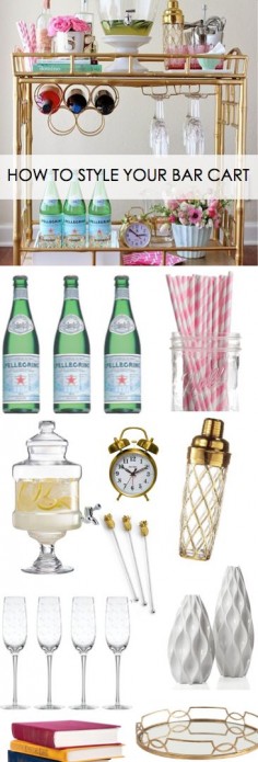 How to Style Your Bar Cart!