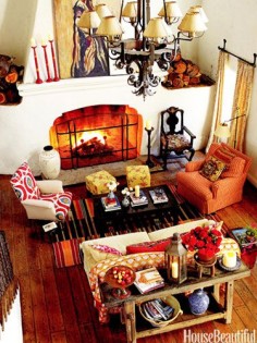 Kathryn Ireland - Ojai - Spanish Style Home - Bold and Bright - House Beautiful