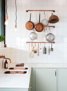 Kitchen storage ideas from the June issue of Inside Out magazine. Photograph courtesy of @Ballingslöv AB.