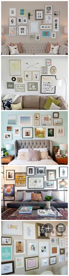 Making an art gallery-style wall in your home is one of the hardest things of all -- we know, we tried and didn't do well until we got some tips from designers! Here are seven very specific ideas that you can use when planning yours so it comes out looking great.