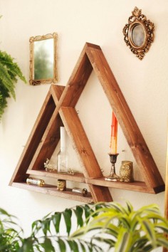 Mountain Rangle triangle shelf by DarkMarqueeDesigns on Etsy #foreverobsessed