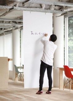 Mozilla Japan: Removable Whiteboard Panels