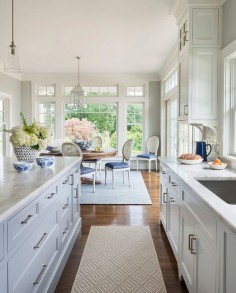 *Paint Color is Benjamin Moore OC-52 Gray  Island Beach Cottage with Coastal Interiors