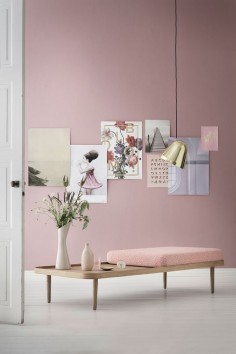 Pink Home decor and design inspirations in Pantone 2016 interiors in Rose Quartz and Serenity