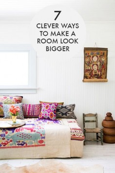 Tired of being in a room that makes you feel claustrophobic? There are ways to make a room look and feel bigger without having to perform any major or costly overhauls. Small changes can often yield the biggest results; you just need to know an efficient way to apply them. Keep reading as eBay shares how elements such as natural light, patterns, and color schemes can dramatically alter the appearance of any room in your house.