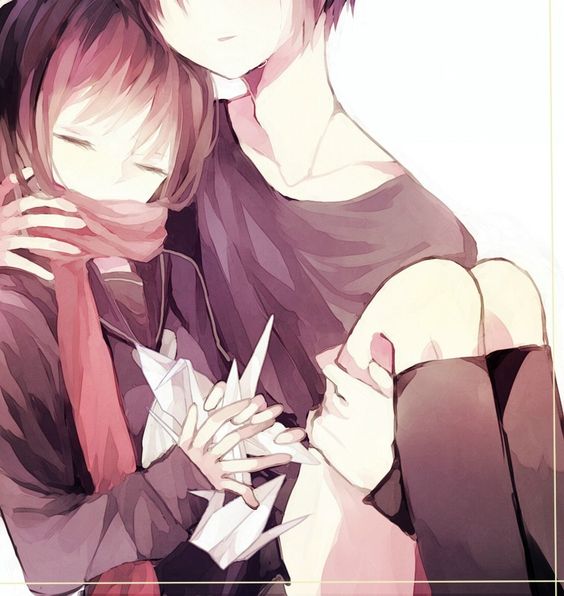 Cute Anime Couple Cuddling Google Search - Image of pin on cute love. 